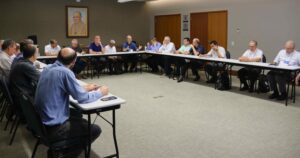 Bispos participantes da reunião da CEEM-CNBB